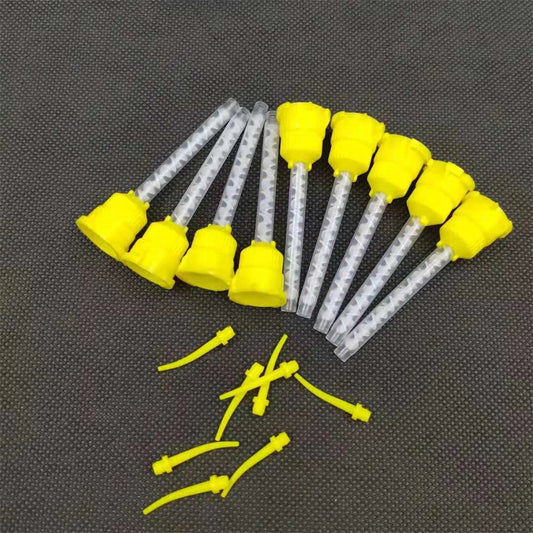 Dental Materials Dentistry Silicone Rubber Conveying Mixing Head Disposable Impression Nozzles Mixing Tips Mixing Tube